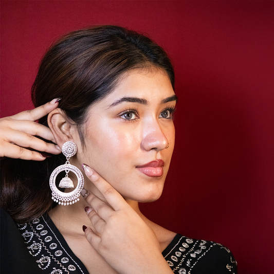 Silver toned Paristor's Earring