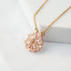 Clover Heart Magnetic Necklace – Rose Gold Elegance