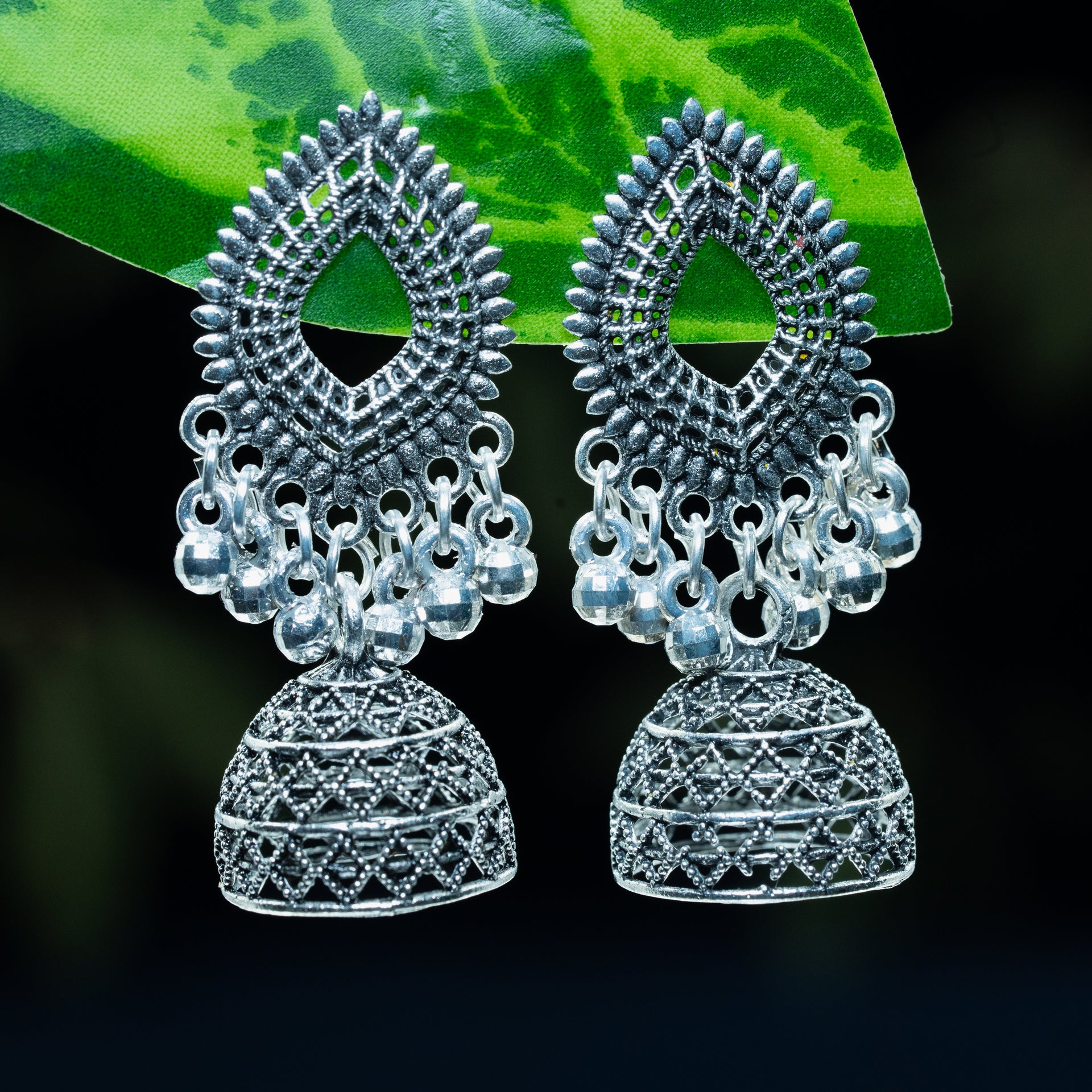 Pairs of 6 Premium Quality Earring (Oxidise) With Necklace