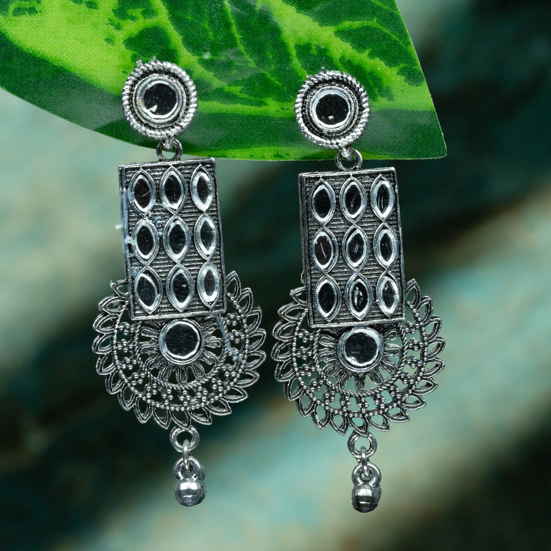 Pairs of 6 Premium Quality Earrings with 2 Free Rings (Oxidise)