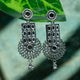 "Noor-E-Nazar" Oxidized Black Metal Statement Earrings