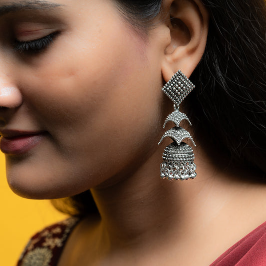 Traditional Oxidise Earring