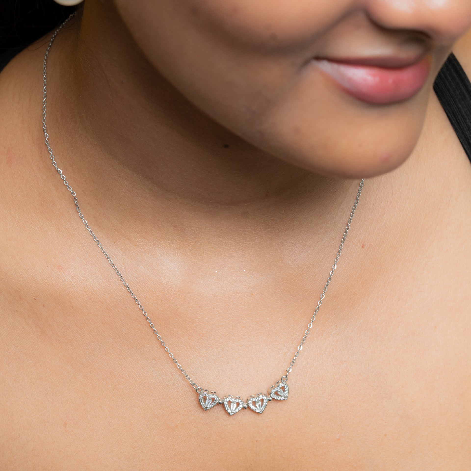 Heart Shape Foldable Megnatic Necklace