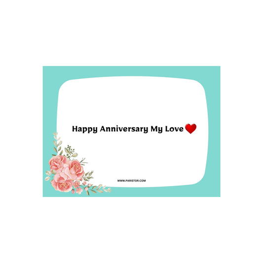 Happy Anniversary Greeting Card – "My Love" ❤️