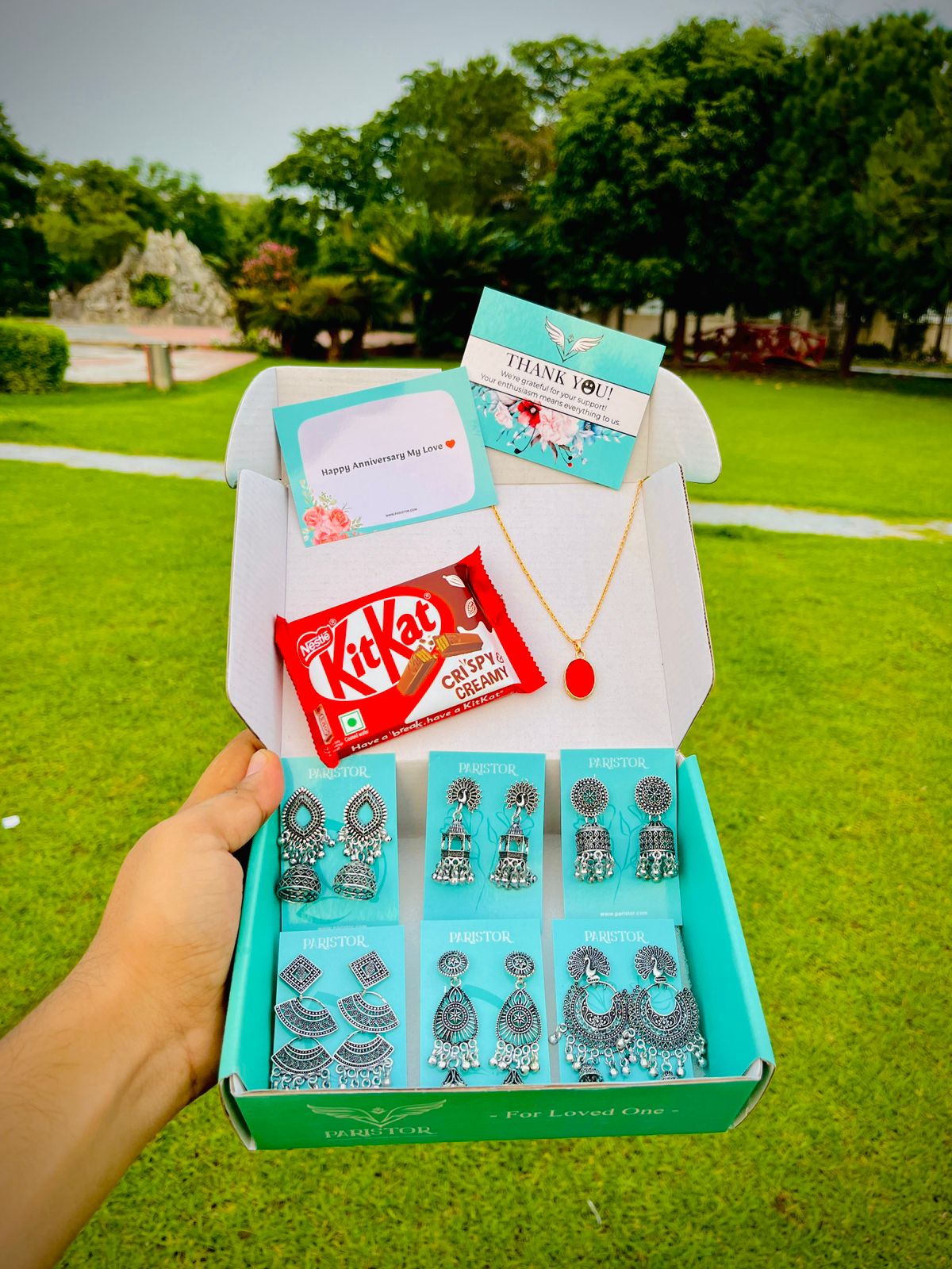 Pairs of 6 Premium Quality Earring (Oxidise) With Necklace