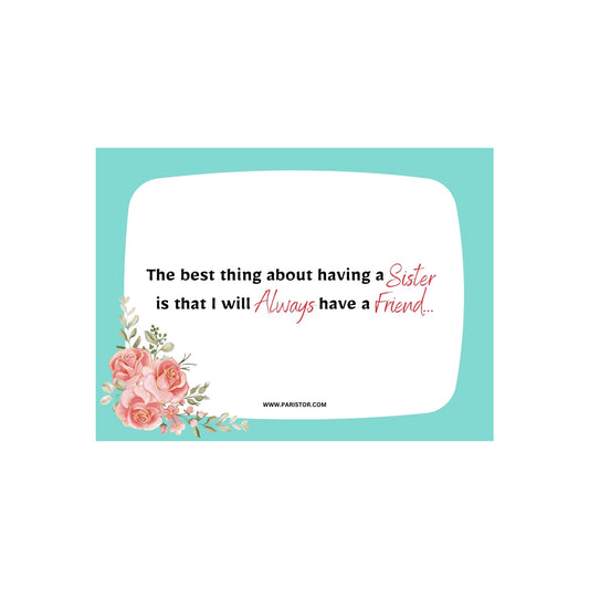 Sister & Friend Greeting Card – "Always a Friend" 💖