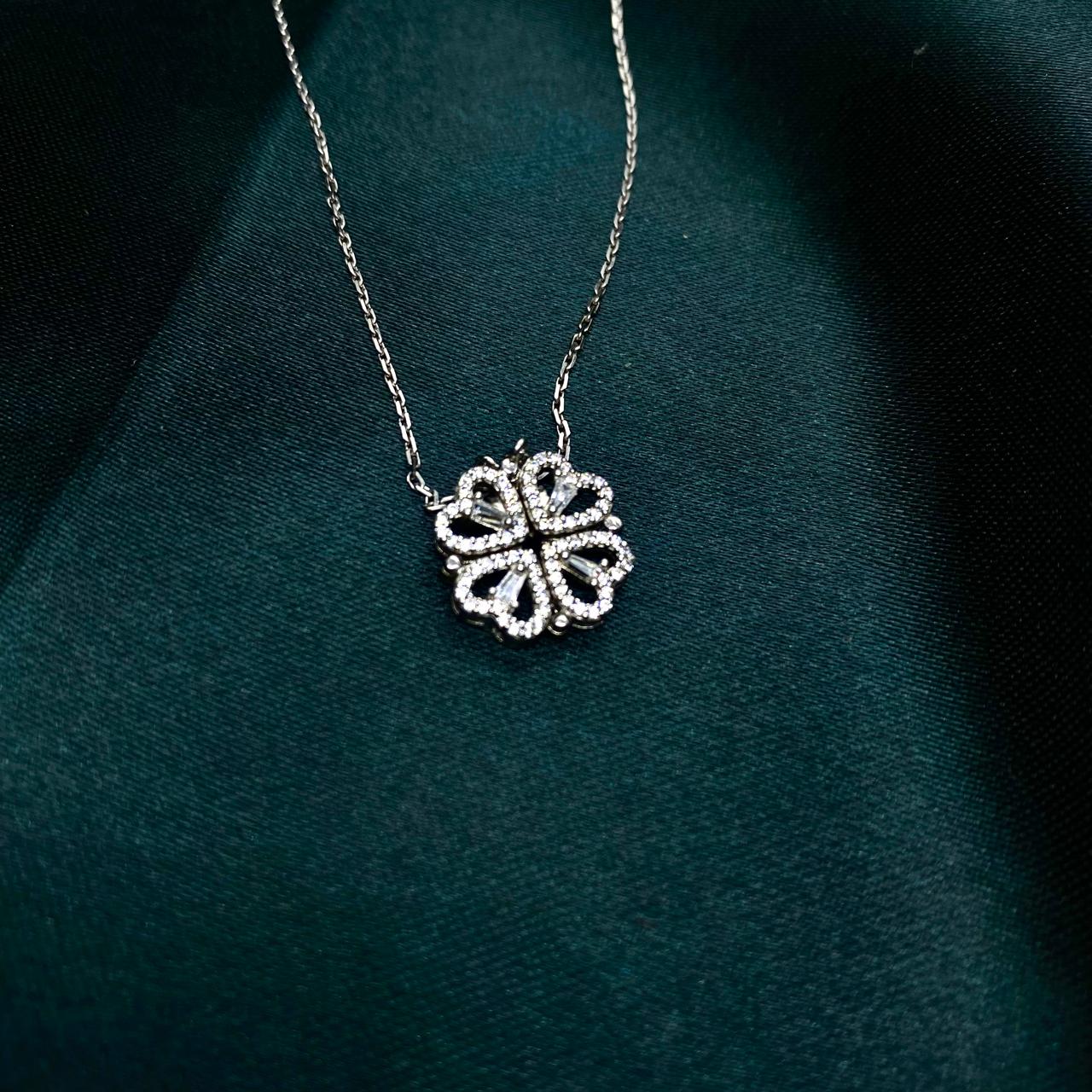 Heart Shape Foldable Megnatic Necklace